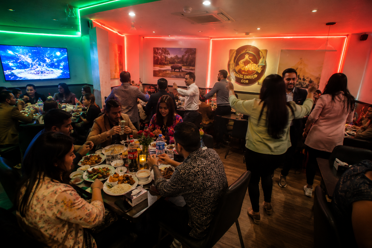 Restaurant dining interior